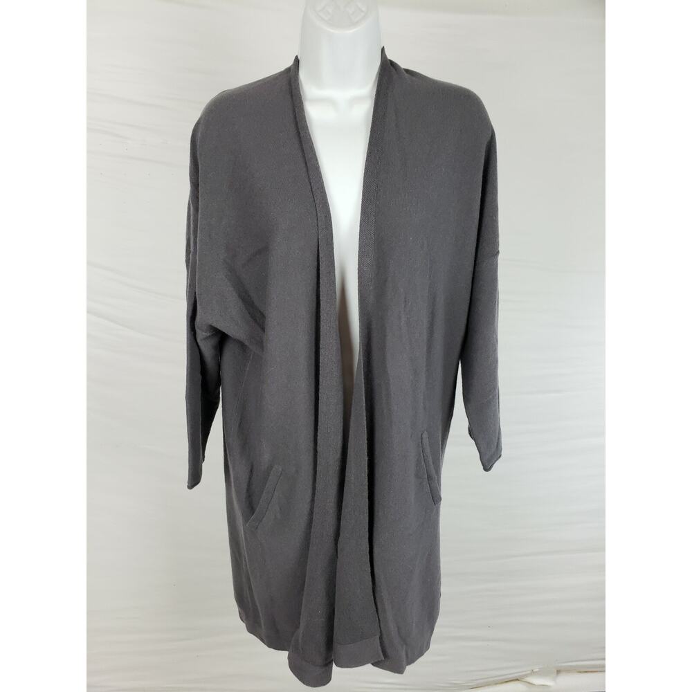 EUC Inhabit Lightweight Cover Up Cardigan Jacket Gray One Size Soft‎ & Thin